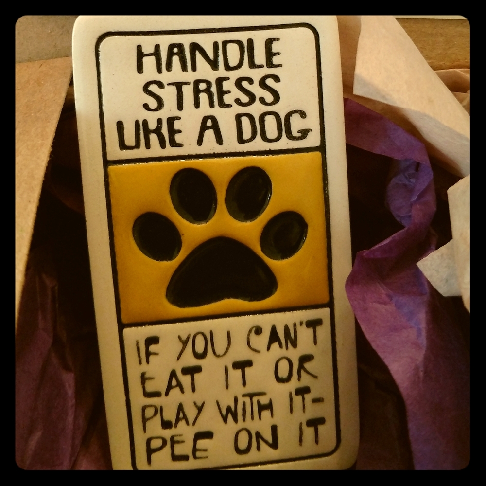 Dog lovers ceramic magnet